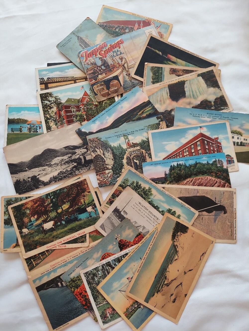 Vintage Postcard Lot-(31) Scenic Collection Locations Across America,25 Unposted